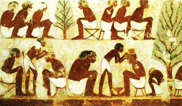 Barbeiro e Banho no Antigo Egito