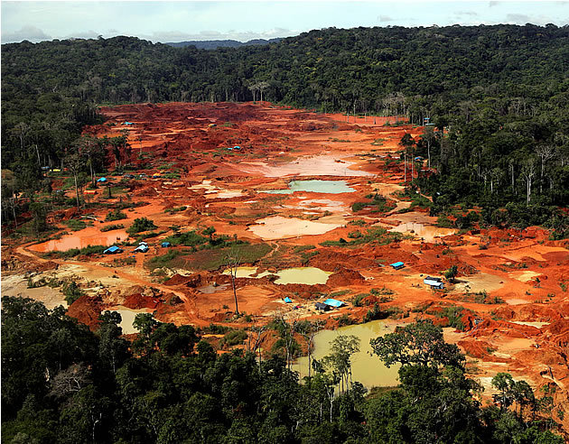 Amazônia abriga a terceira grande corrida do ouro.