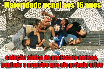 redução da maioridade penal não